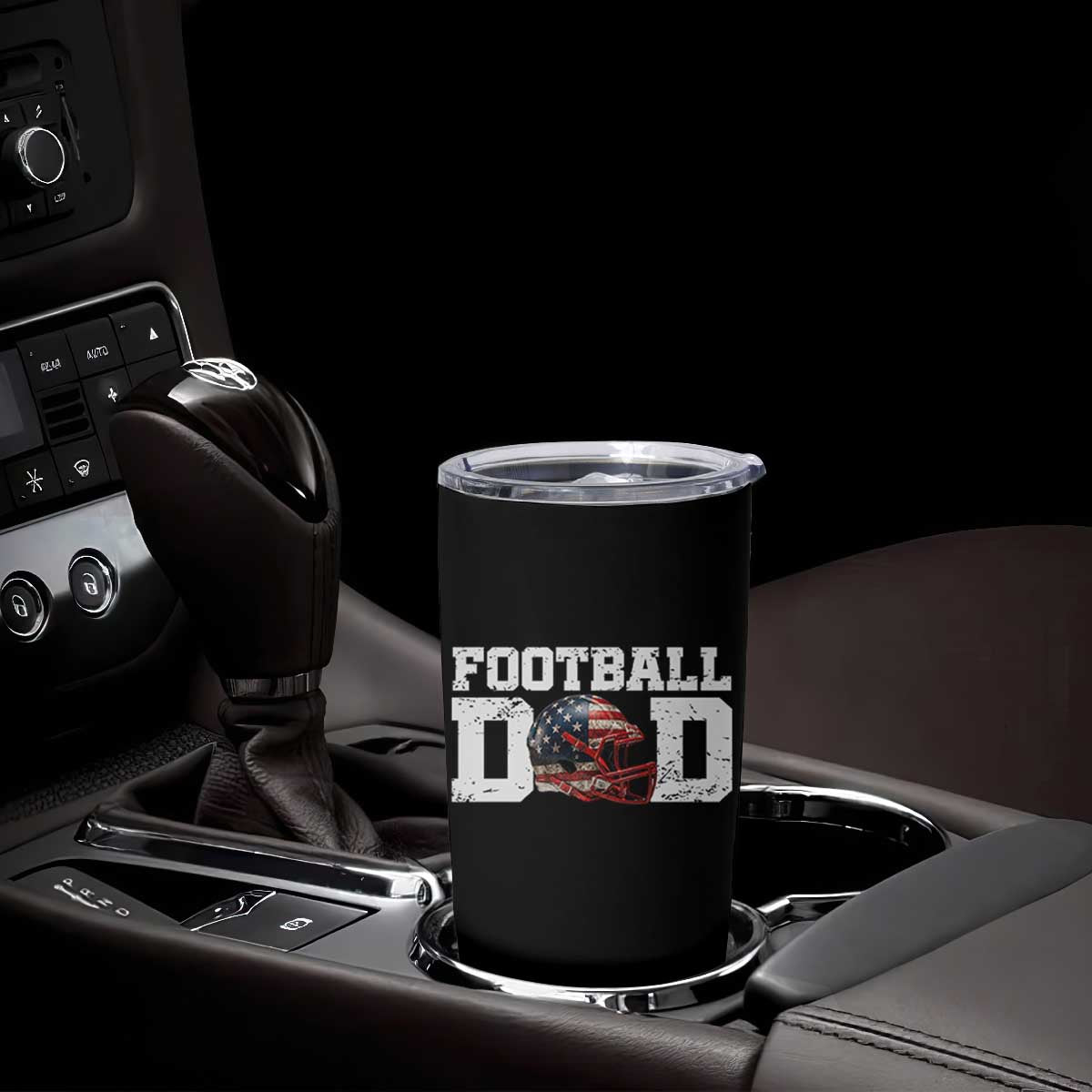 Proud Football Dad Tumbler Cup Funny Sports Fan Gift TS12 Print Your Wear