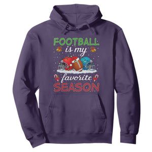 Football Is My Favorite Season Hoodie Christmas Holiday Sports Gift TS12 Purple Print Your Wear