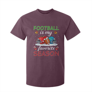 Football Is My Favorite Season T Shirt For Kid Christmas Holiday Sports Gift TS12 Maroon Print Your Wear