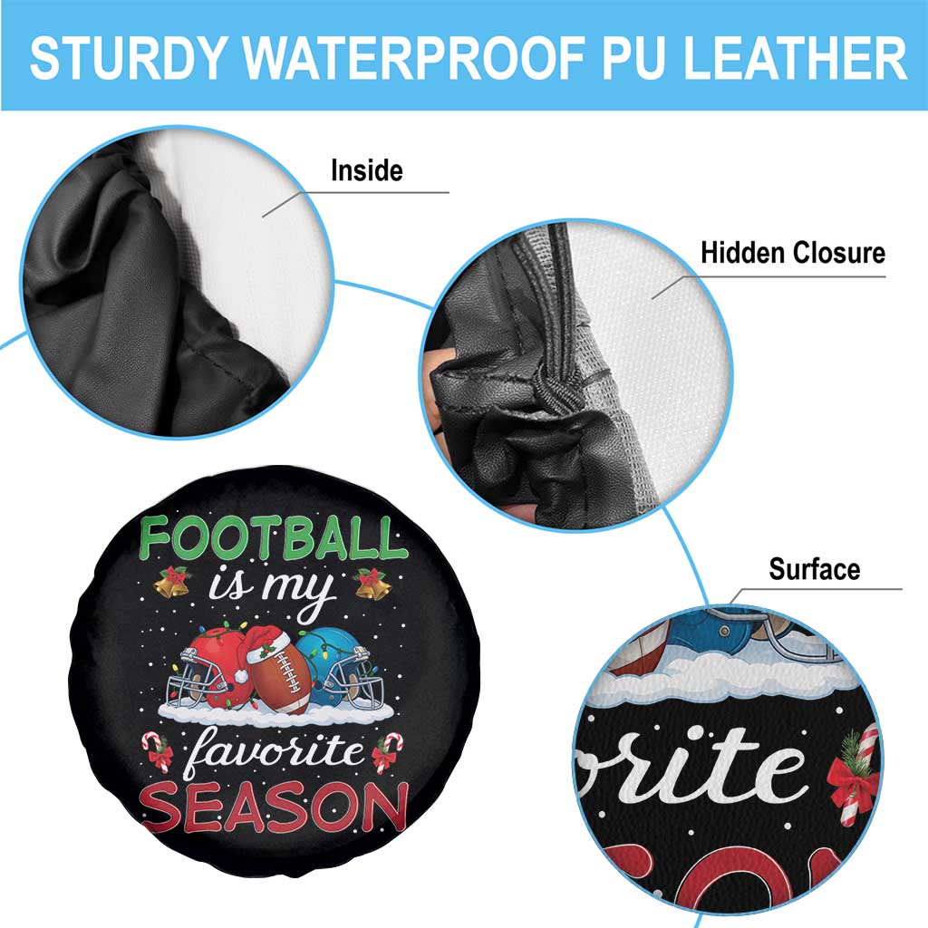 Football Is My Favorite Season Spare Tire Cover Christmas Holiday Sports Gift TS12 Print Your Wear