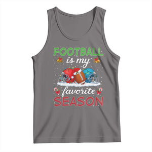 Football Is My Favorite Season Tank Top Christmas Holiday Sports Gift TS12 Deep Heather Print Your Wear