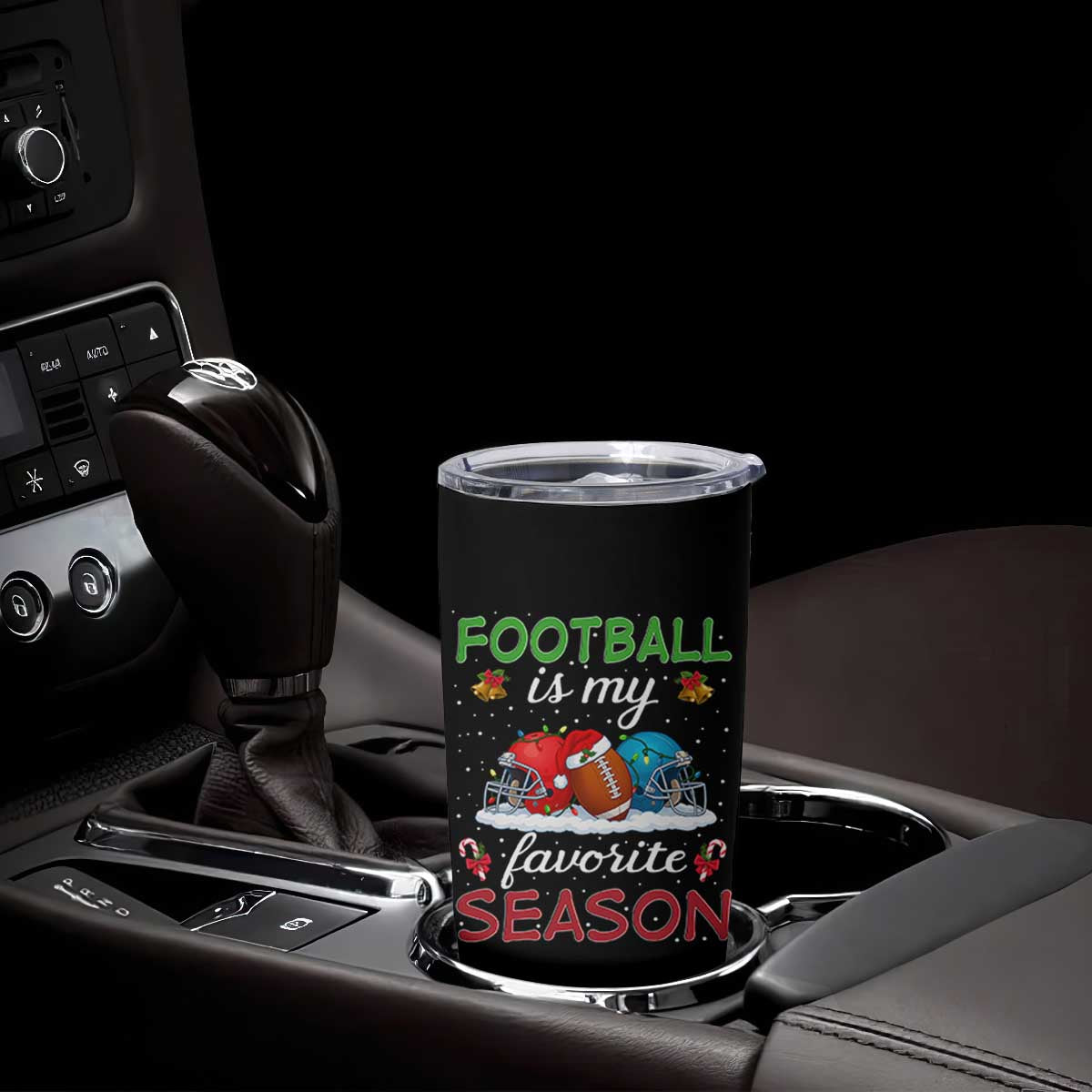 Football Is My Favorite Season Tumbler Cup Christmas Holiday Sports Gift TS12 Print Your Wear