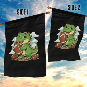 Cute Dinosaur Playing Football Garden Flag Funny Kids Gift TS12 Print Your Wear