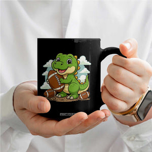 Cute Dinosaur Playing Football Coffee Mug Funny Kids Gift TS12 Print Your Wear