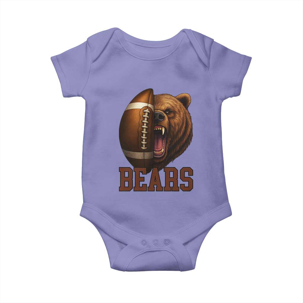 Fear The Bear Football Baby Onesie Game Day Sports Fan Gift TS12 Violet Print Your Wear