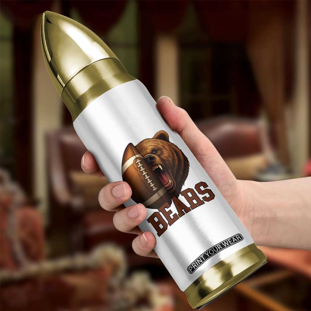 Fear The Bear Football Bullet Tumbler Game Day Sports Fan Gift TS12 Print Your Wear