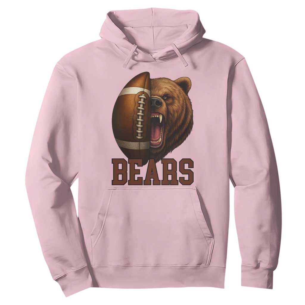 Fear The Bear Football Hoodie Game Day Sports Fan Gift TS12 Light Pink Print Your Wear