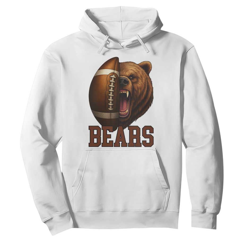 Fear The Bear Football Hoodie Game Day Sports Fan Gift TS12 White Print Your Wear