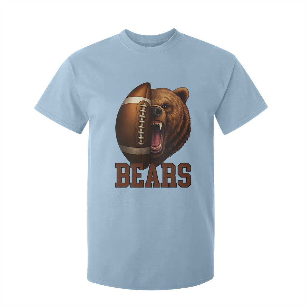 Fear The Bear Football T Shirt For Kid Game Day Sports Fan Gift TS12 Light Blue Print Your Wear