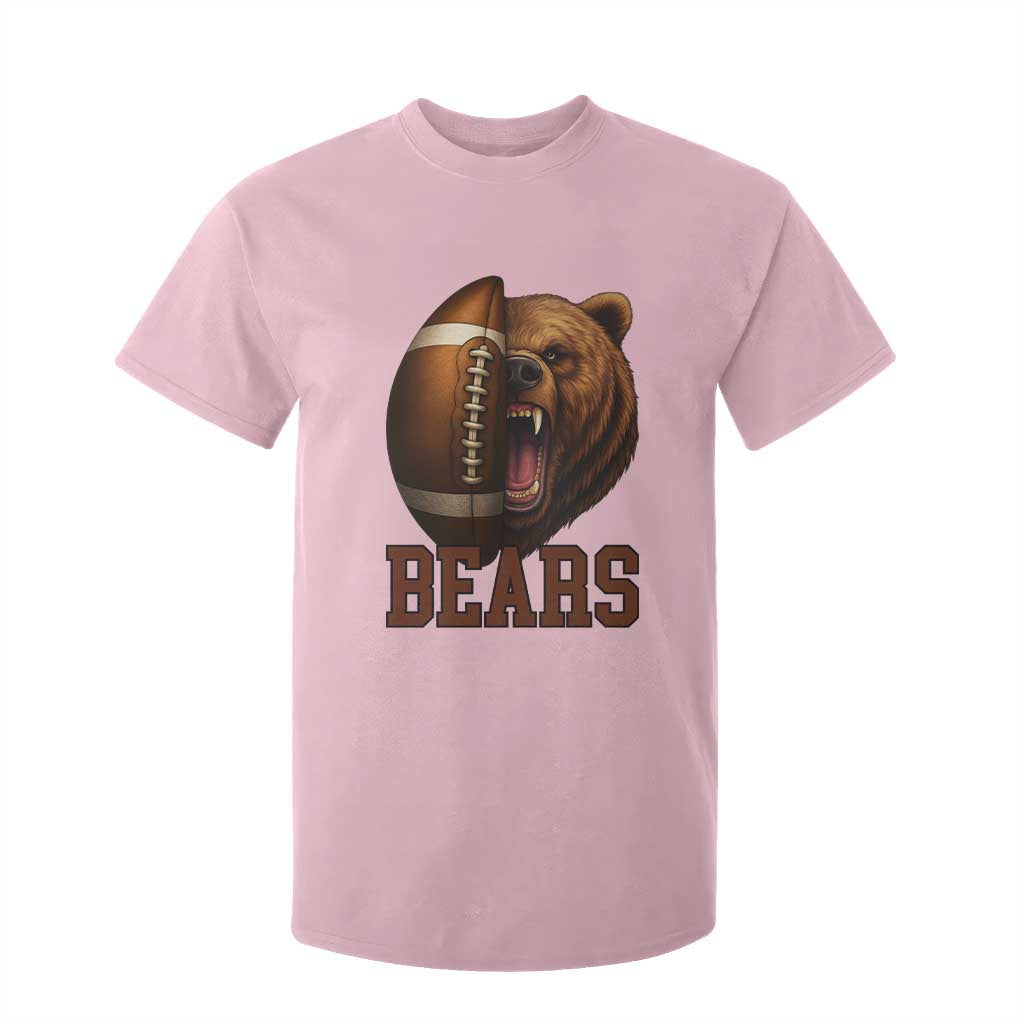 Fear The Bear Football T Shirt For Kid Game Day Sports Fan Gift TS12 Light Pink Print Your Wear