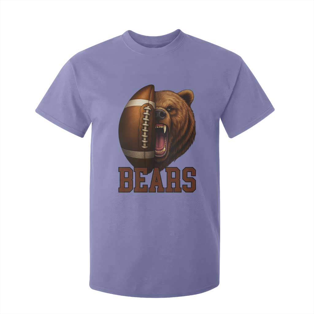Fear The Bear Football T Shirt For Kid Game Day Sports Fan Gift TS12 Violet Print Your Wear