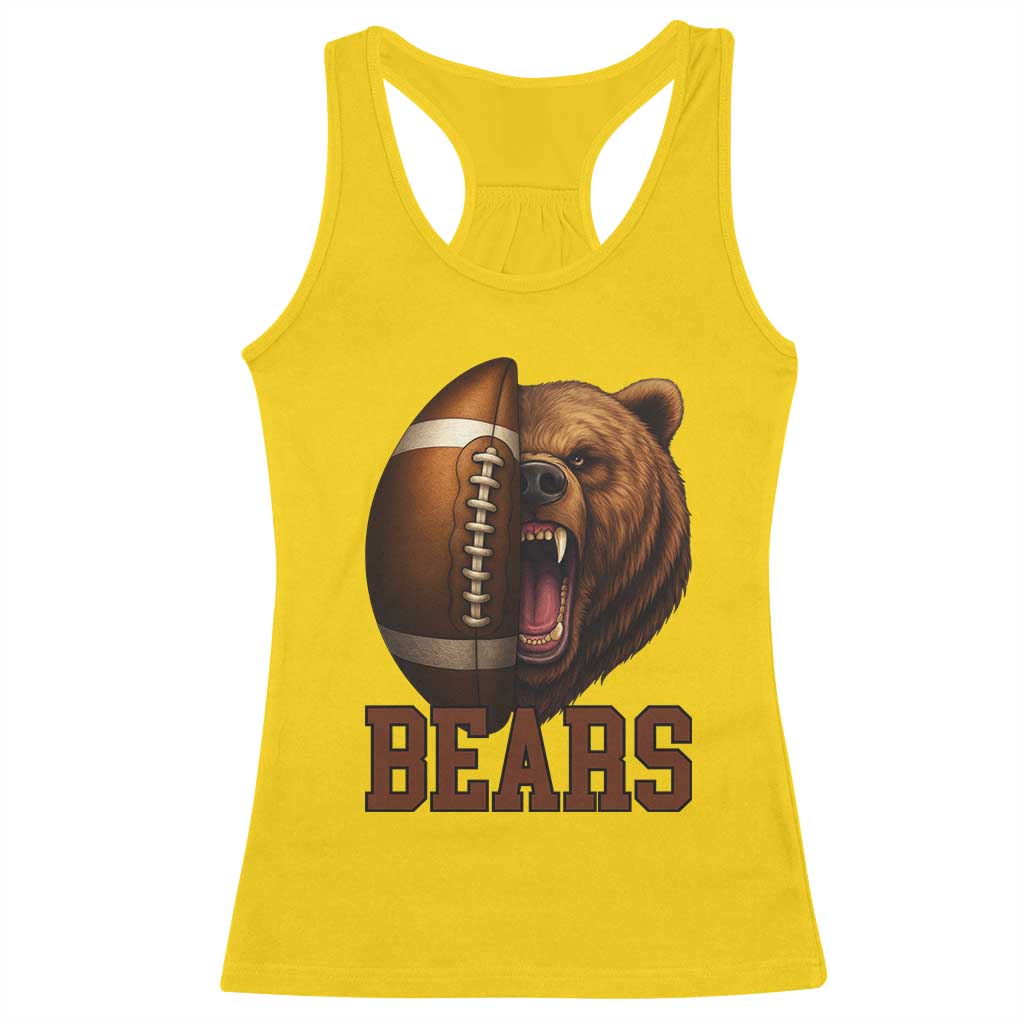 Fear The Bear Football Racerback Tank Top Game Day Sports Fan Gift TS12 Daisy Print Your Wear