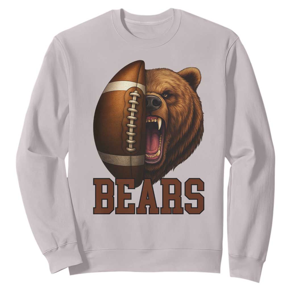 Fear The Bear Football Sweatshirt Game Day Sports Fan Gift TS12 Ice Gray Print Your Wear