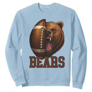Fear The Bear Football Sweatshirt Game Day Sports Fan Gift TS12 Light Blue Print Your Wear