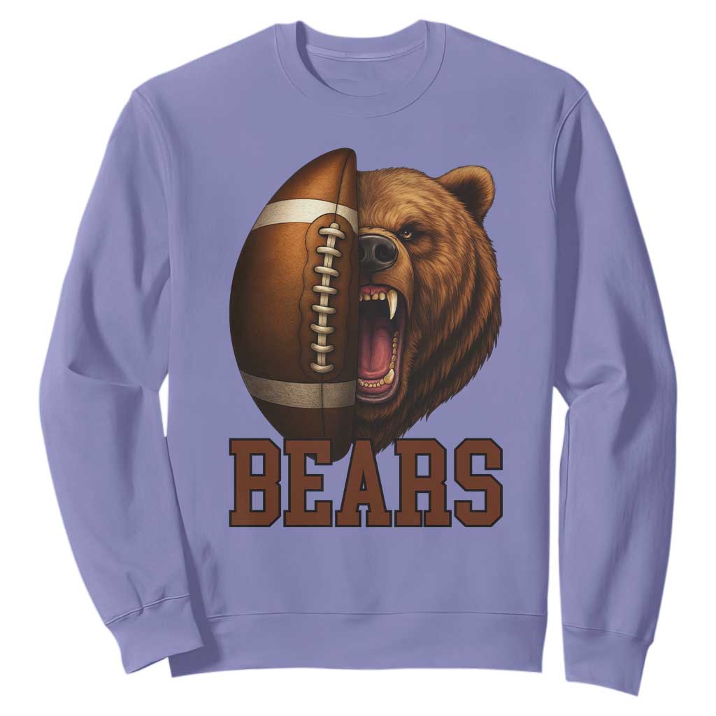Fear The Bear Football Sweatshirt Game Day Sports Fan Gift TS12 Violet Print Your Wear
