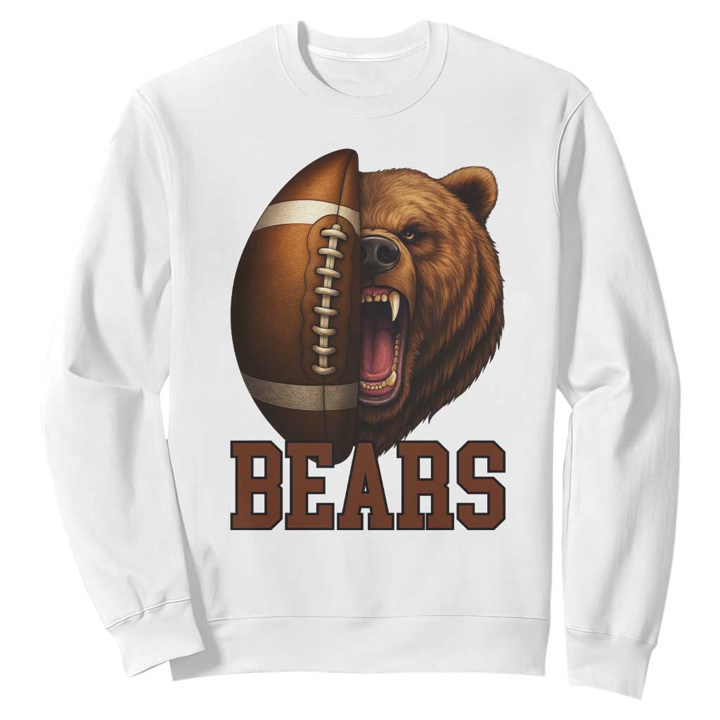 Fear The Bear Football Sweatshirt Game Day Sports Fan Gift TS12 White Print Your Wear