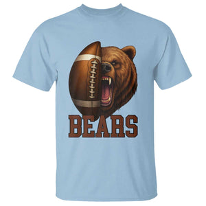 Fear The Bear Football T Shirt Game Day Sports Fan Gift TS12 Light Blue Print Your Wear