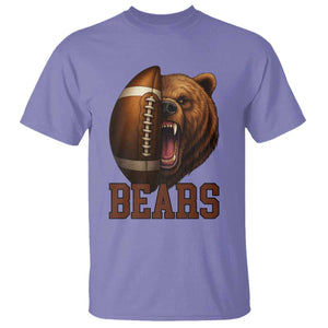 Fear The Bear Football T Shirt Game Day Sports Fan Gift TS12 Violet Print Your Wear