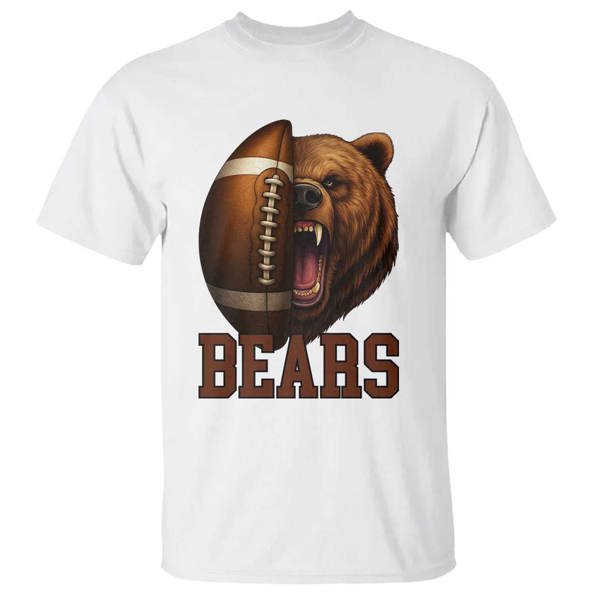 Fear The Bear Football T Shirt Game Day Sports Fan Gift TS12 White Print Your Wear