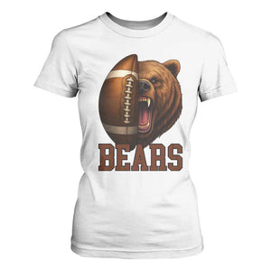 Fear The Bear Football T Shirt For Women Game Day Sports Fan Gift TS12 White Print Your Wear