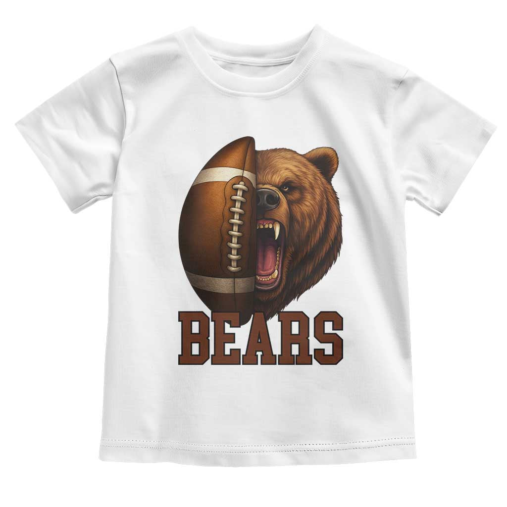 Fear The Bear Football Toddler T Shirt Game Day Sports Fan Gift TS12 White Print Your Wear