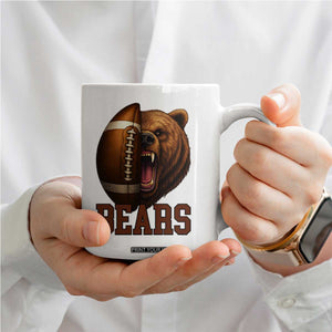 Fear The Bear Football Coffee Mug Game Day Sports Fan Gift TS12 Print Your Wear