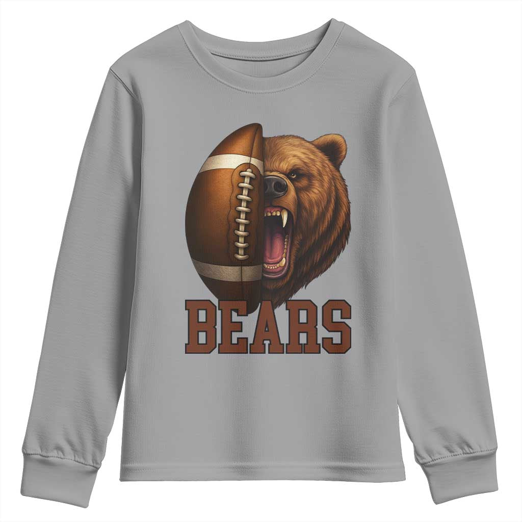 Funny CFBF Youth Sweatshirt Game Day Sports Fan Gift TS12 Sport Gray Print Your Wear