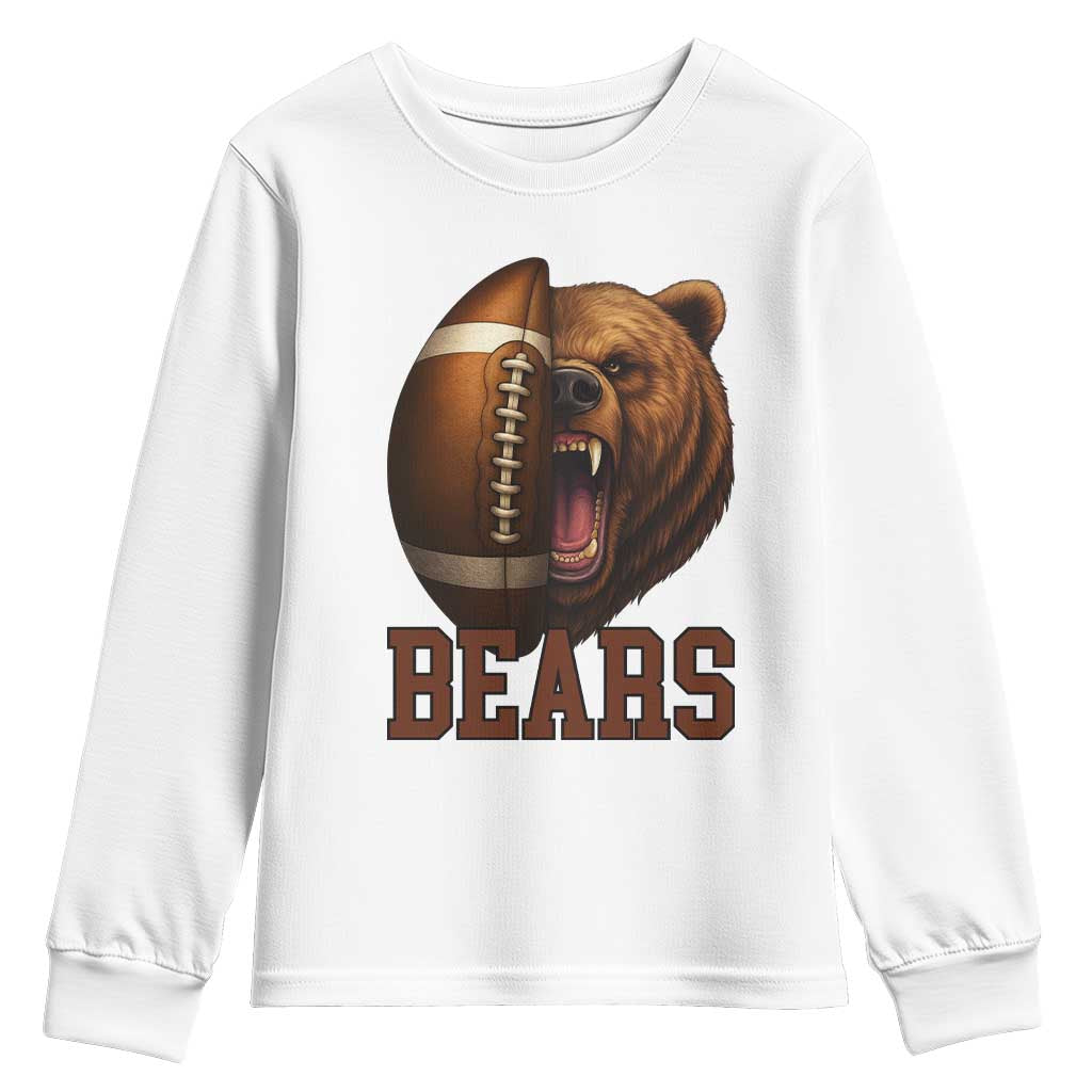Fear The Bear Football Youth Sweatshirt Game Day Sports Fan Gift TS12 White Print Your Wear