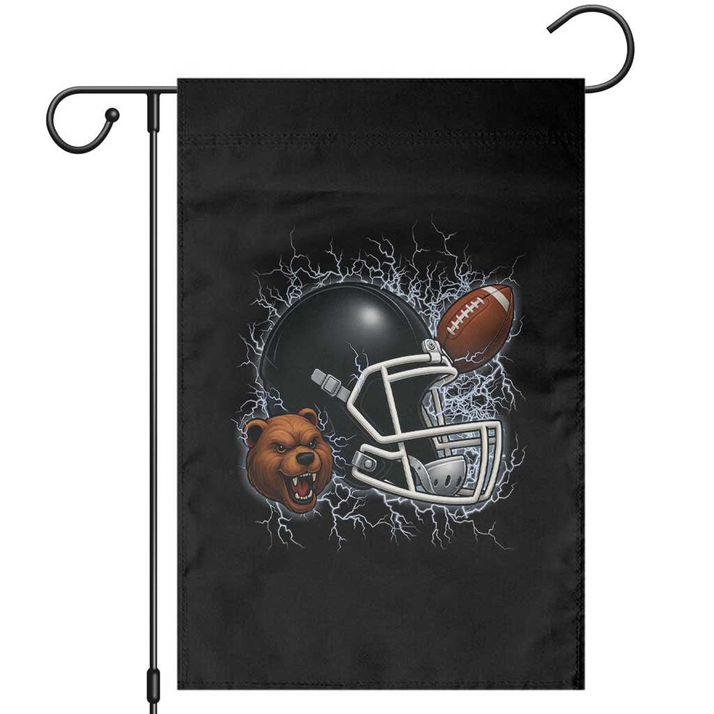 Game Day Sports Fan Gift Garden Flag Lightning Bear Helmet TS12 Black Print Your Wear