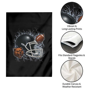 Game Day Sports Fan Gift Garden Flag Lightning Bear Helmet TS12 Print Your Wear