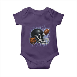 Game Day Sports Fan Gift Baby Onesie Lightning Bear Helmet TS12 Purple Print Your Wear