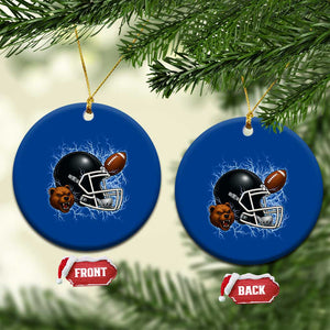 Game Day Sports Fan Gift Ceramic Ornament Lightning Bear Helmet TS12 1pc Blue Print Your Wear