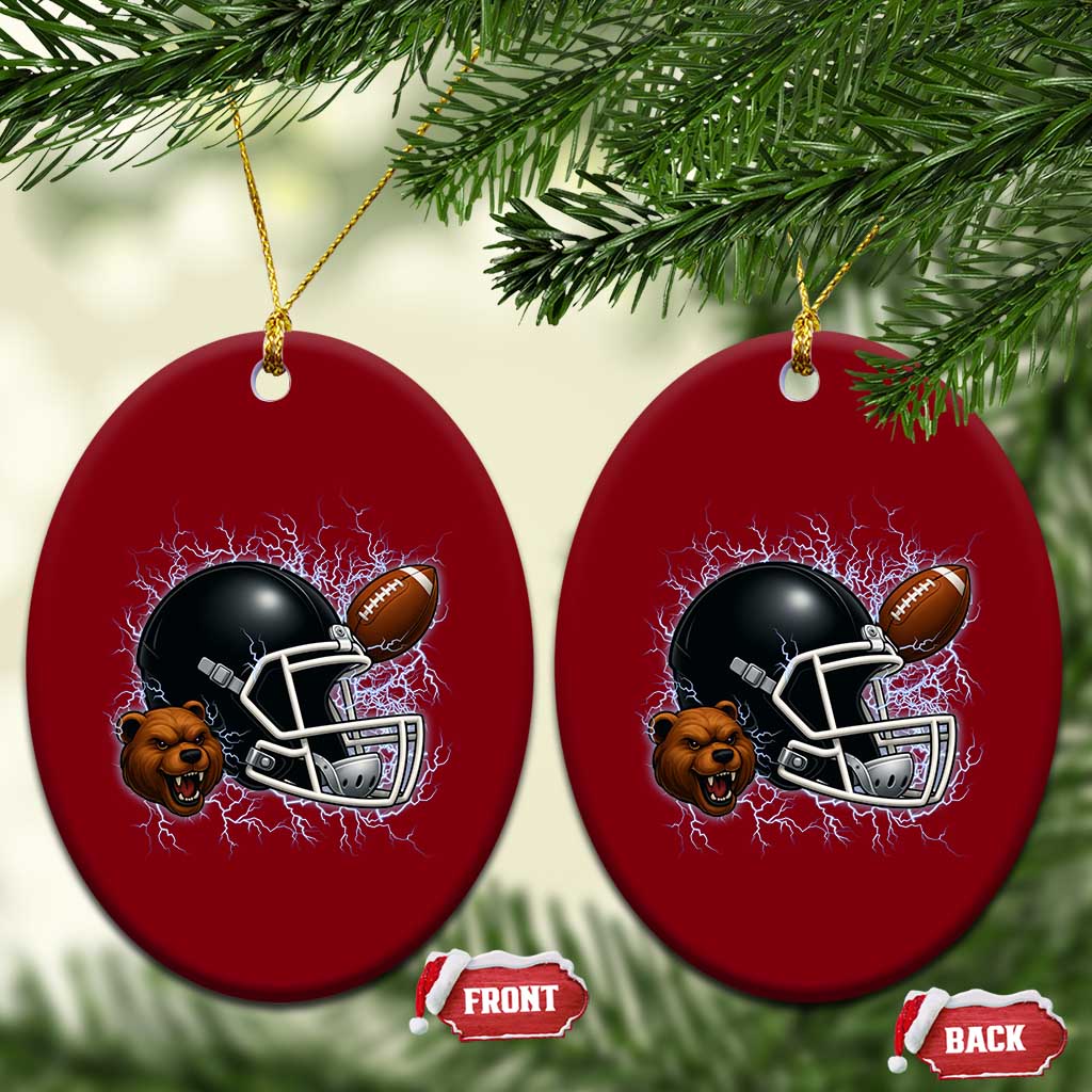 Game Day Sports Fan Gift Ceramic Ornament Lightning Bear Helmet TS12 Print Your Wear