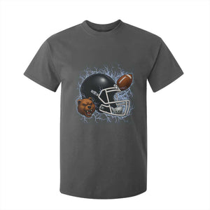 Game Day Sports Fan Gift T Shirt For Kid Lightning Bear Helmet TS12 Dark Heather Print Your Wear