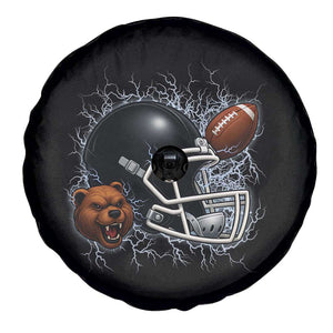 Game Day Sports Fan Gift Spare Tire Cover Lightning Bear Helmet TS12 Print Your Wear