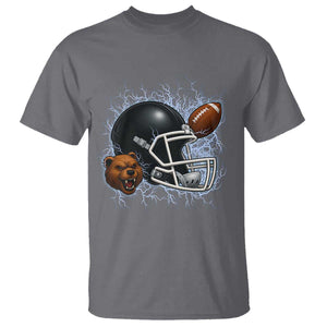 Game Day Sports Fan Gift T Shirt Lightning Bear Helmet TS12 Charcoal Print Your Wear