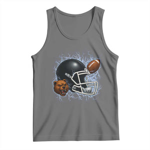 Game Day Sports Fan Gift Tank Top Lightning Bear Helmet TS12 Black Heather Print Your Wear