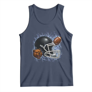 Game Day Sports Fan Gift Tank Top Lightning Bear Helmet TS12 Navy Print Your Wear