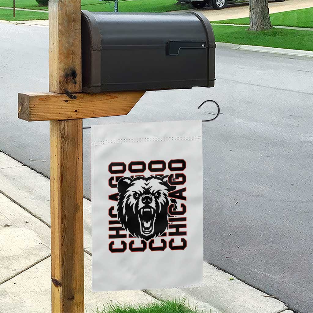 Game Day Football Fan Gift Garden Flag Chicago With Bear TS12 Print Your Wear