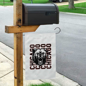 Game Day Football Fan Gift Garden Flag Chicago With Bear TS12 Print Your Wear