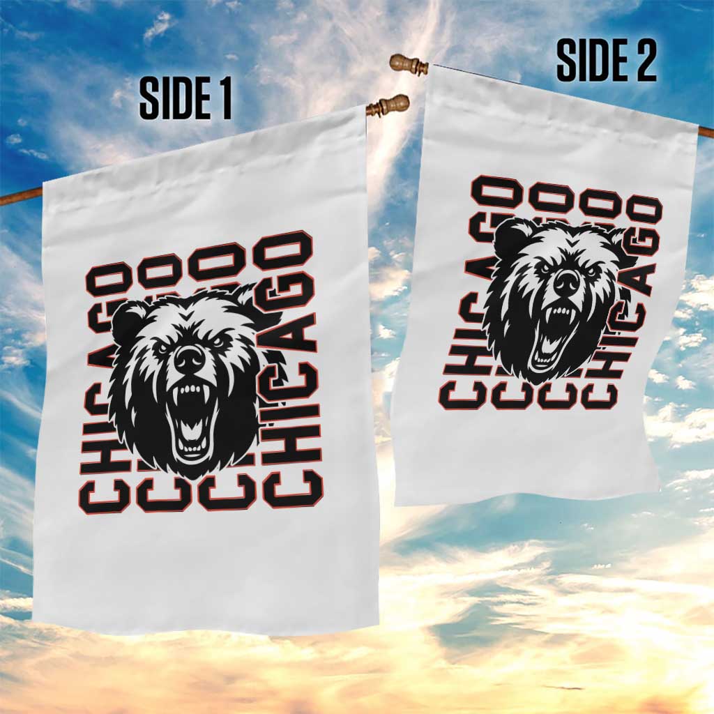 Game Day Football Fan Gift Garden Flag Chicago With Bear TS12 Print Your Wear