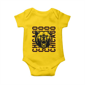 Game Day Football Fan Gift Baby Onesie Chicago With Bear TS12 Daisy Print Your Wear