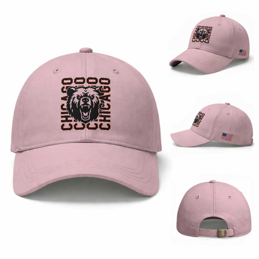 Game Day Football Fan Gift Baseball Cap CFB Lover TS12 Baseball Cap Universal Fit Light Pink Print Your Wear