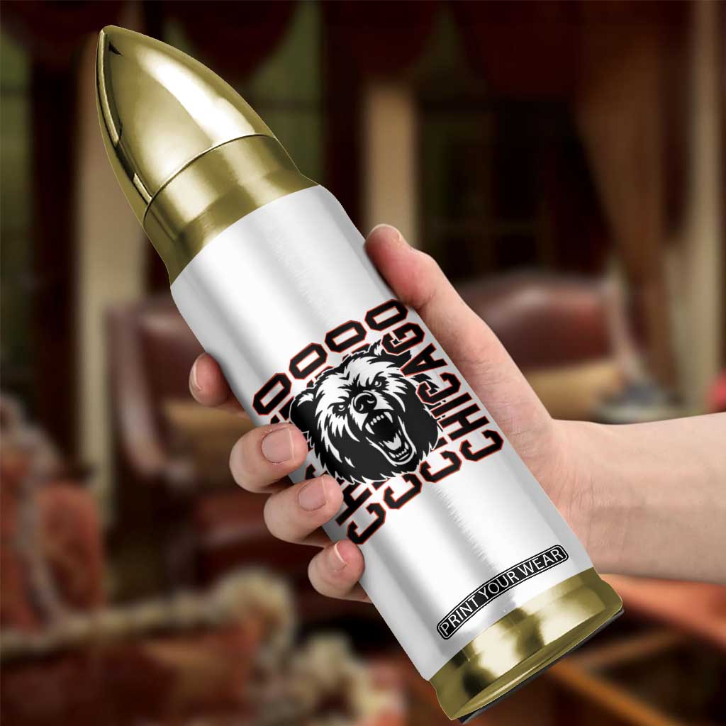 Game Day Football Fan Gift Bullet Tumbler Chicago With Bear TS12 Print Your Wear
