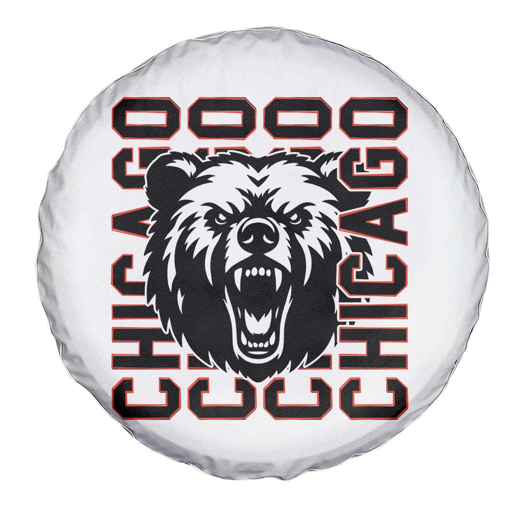 Game Day Football Fan Gift Spare Tire Cover Chicago With Bear TS12 Print Your Wear