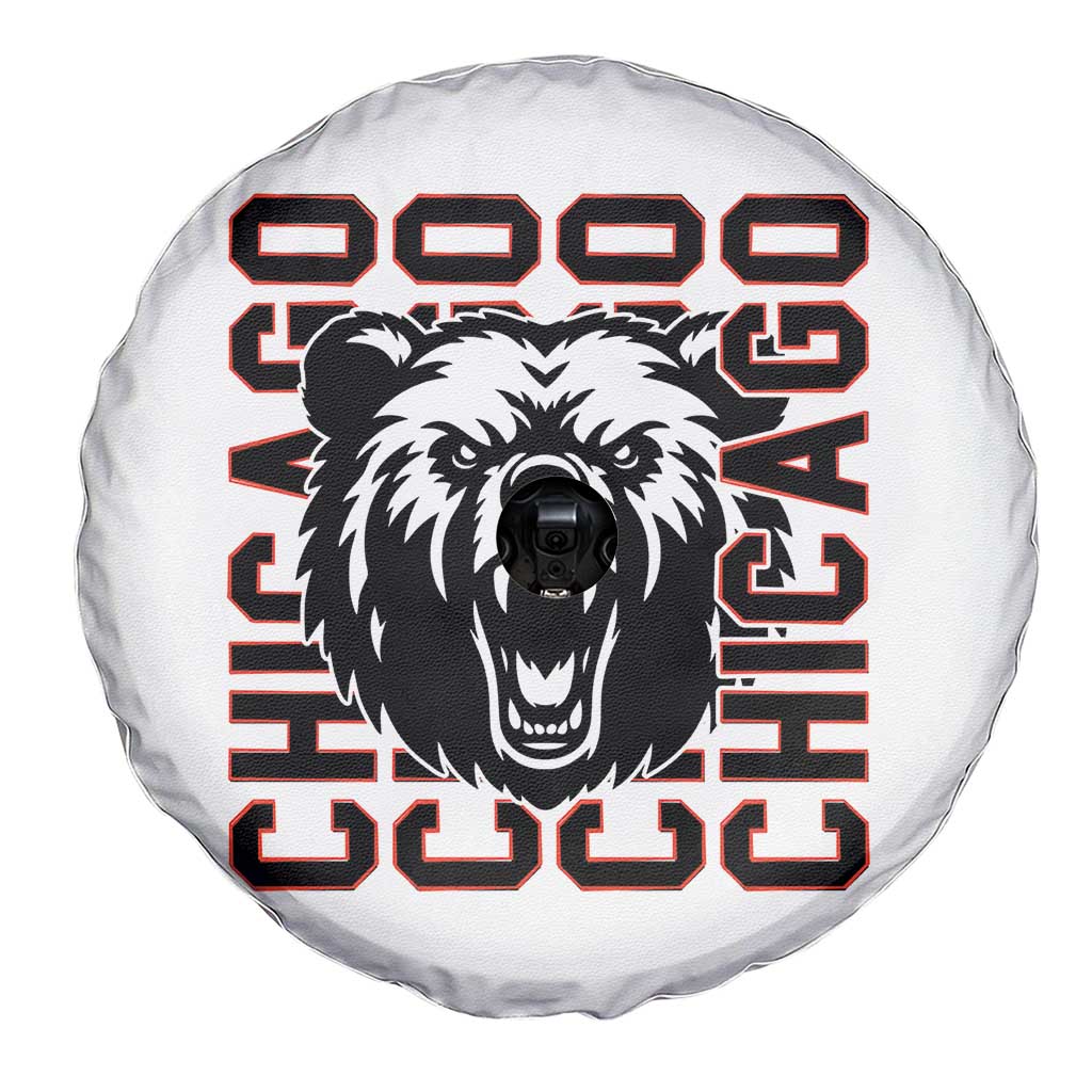 Game Day Football Fan Gift Spare Tire Cover Chicago With Bear TS12 Print Your Wear
