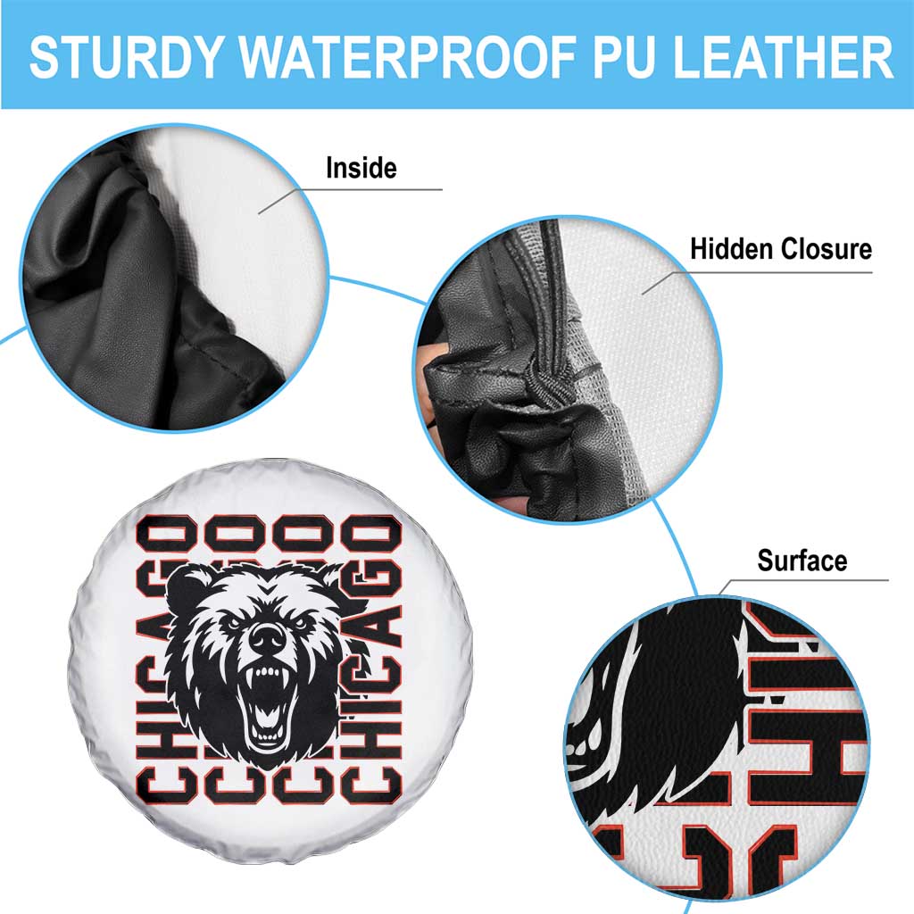 Game Day Football Fan Gift Spare Tire Cover Chicago With Bear TS12 Print Your Wear