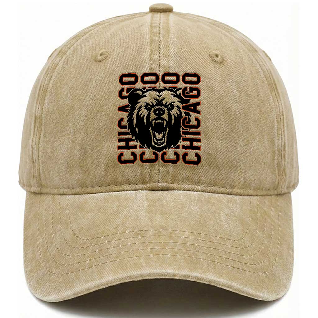 Game Day Football Fan Gift Washed Cotton Baseball Cap CFB Lover TS12 Print Your Wear