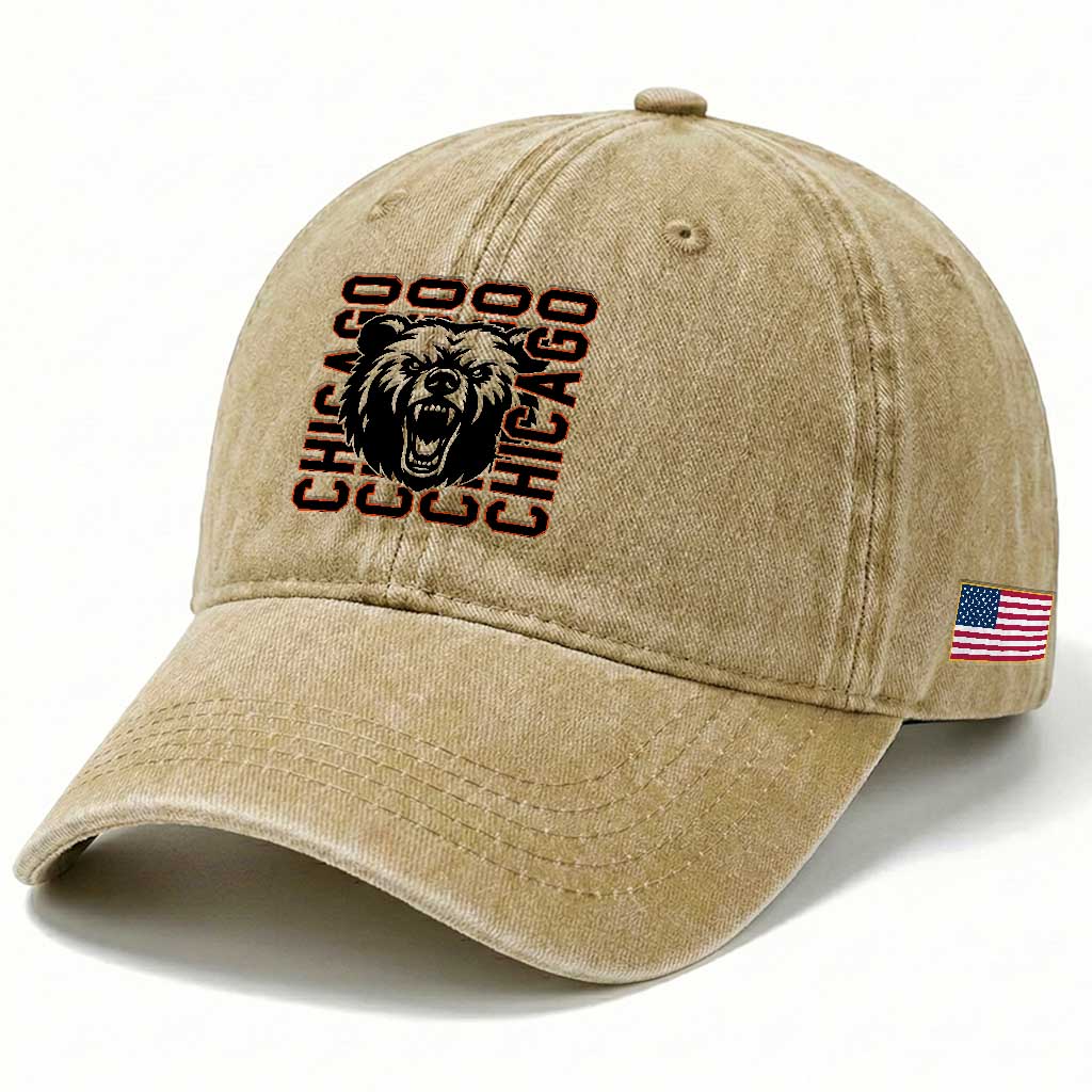 Game Day Football Fan Gift Washed Cotton Baseball Cap CFB Lover TS12 Print Your Wear