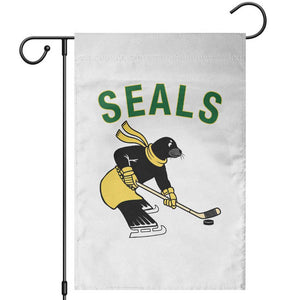 Funny Seal Ice Hockey Player Garden Flag Winter Sports Gift TS12 White Print Your Wear